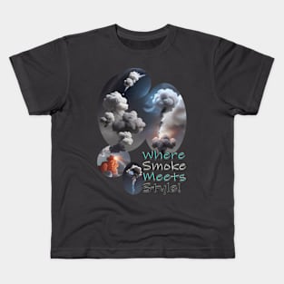 where smoke meets style Kids T-Shirt